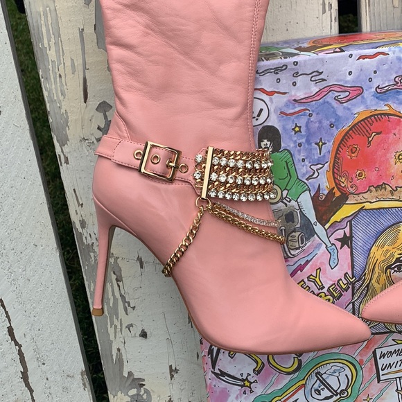 Thigh high boots JEFFREY CAMPBELL pink - Picture 4 of 16